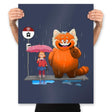 Panda Bus Stop - Prints Posters RIPT Apparel 18x24 / Navy