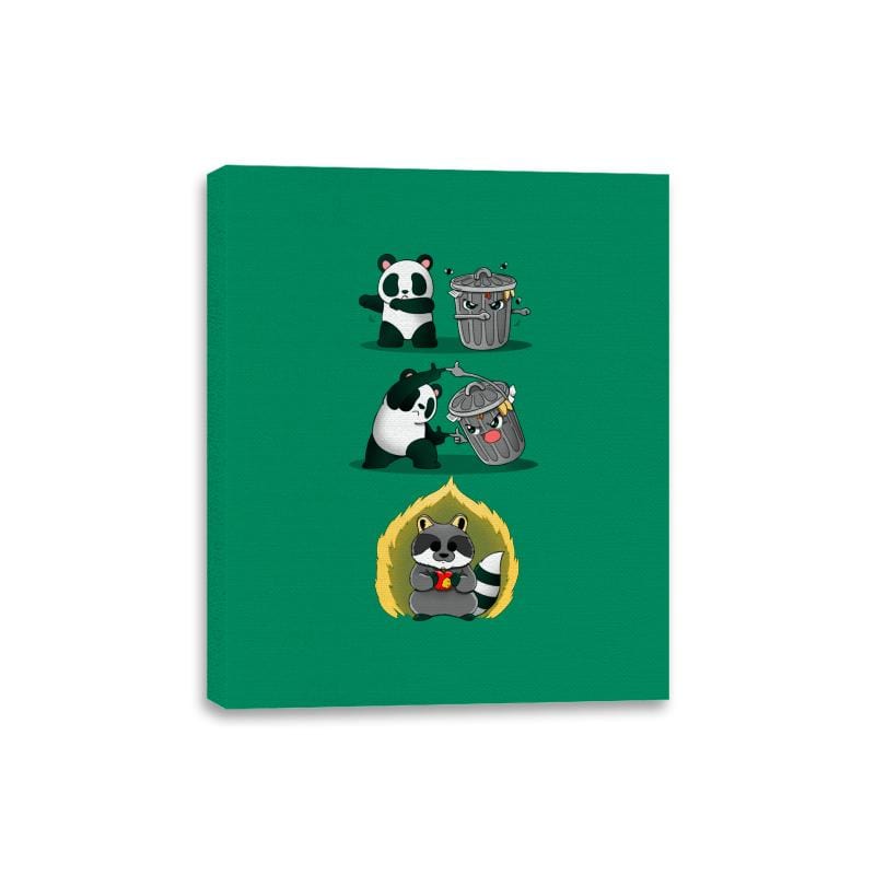 Panda Trush Fusion - Canvas Wraps Canvas Wraps RIPT Apparel 8x10 / Kelly