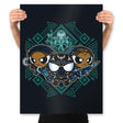 Pantherpuff Girls Forever - Prints Posters RIPT Apparel 18x24 / Black