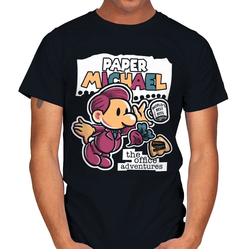 Paper Michael - Mens T-Shirts RIPT Apparel Small / Black