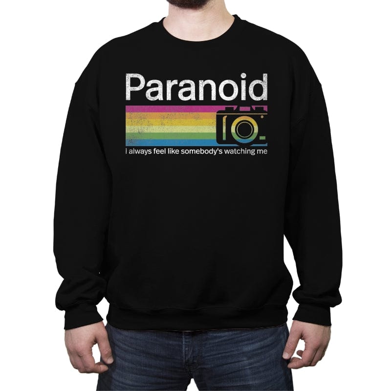 Paranoid - Crew Neck Sweatshirt Crew Neck Sweatshirt RIPT Apparel Small / Black