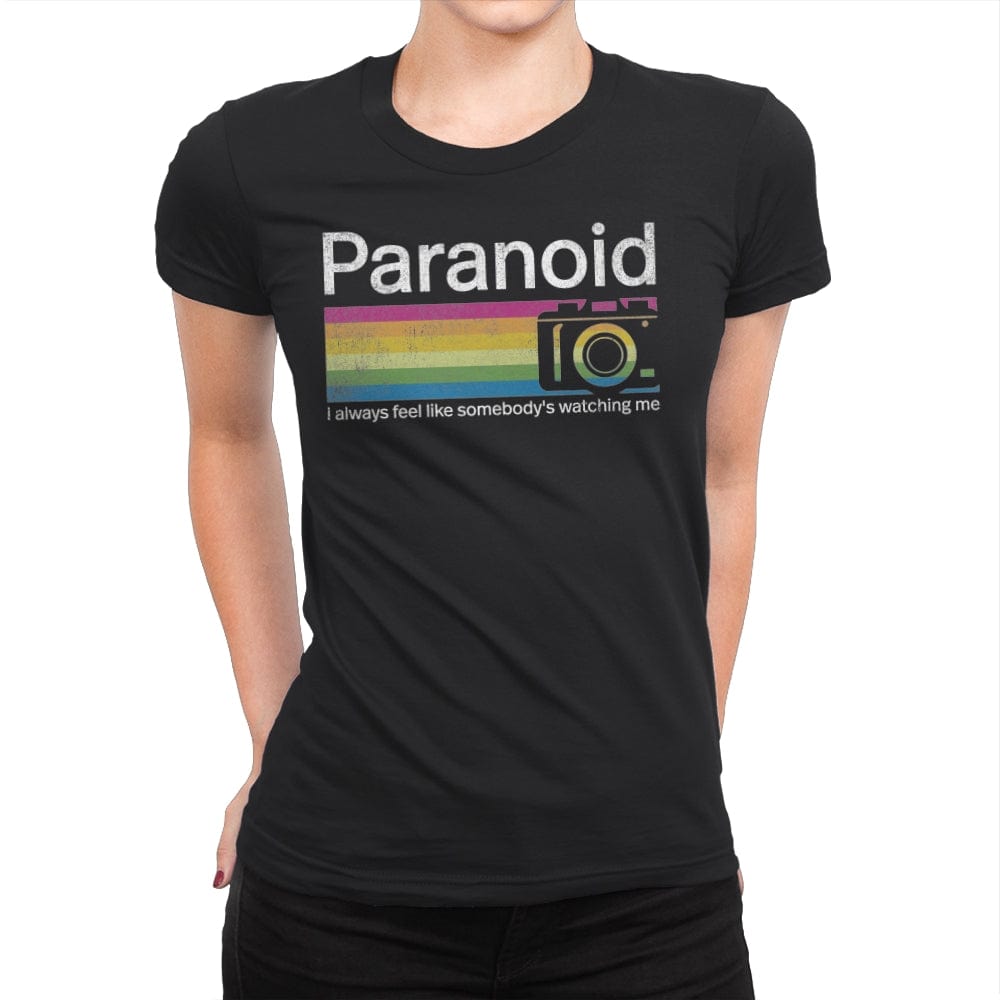 Paranoid - Womens Premium T-Shirts RIPT Apparel Small / Black