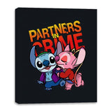 Partners in Crime - Canvas Wraps Canvas Wraps RIPT Apparel 16x20 / Black