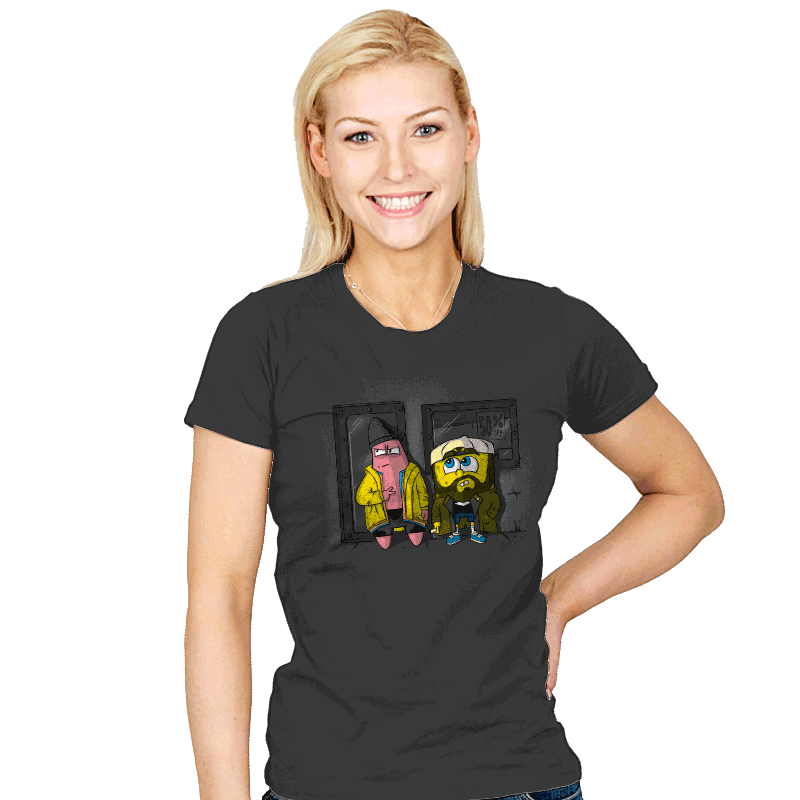 Pat & Silent Bob SquarePants - Womens T-Shirts RIPT Apparel