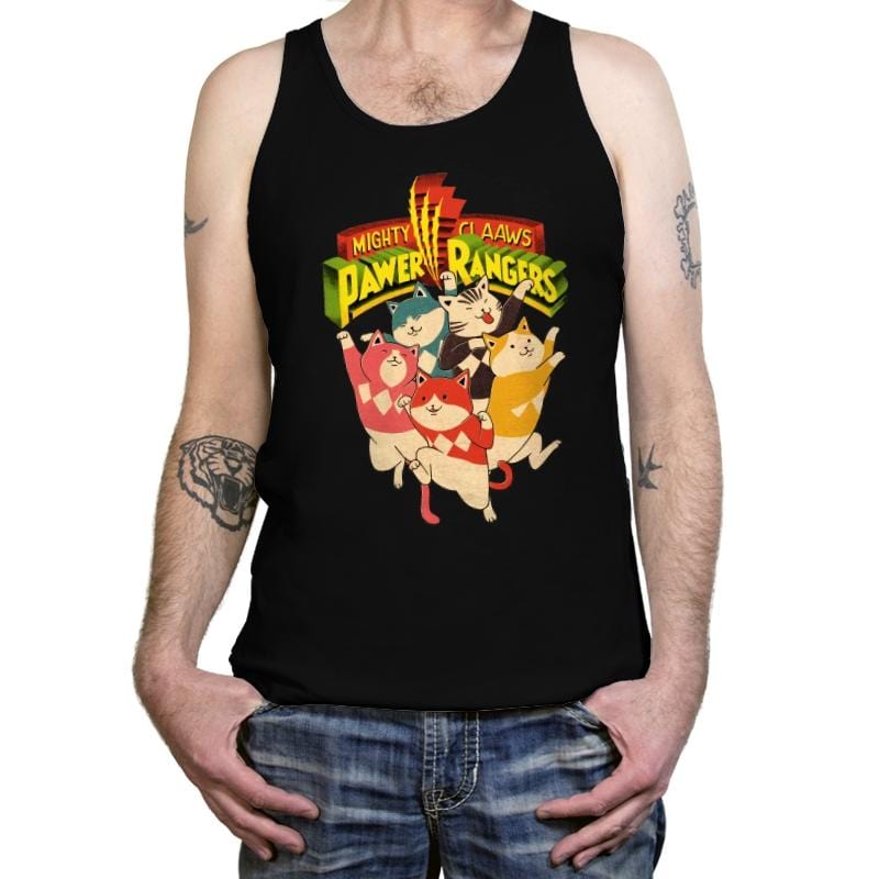 Pawer Rangers - Tanktop Tanktop RIPT Apparel X-Small / Black