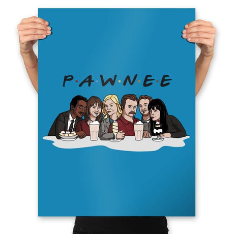 Pawnee - Prints Posters RIPT Apparel 18x24 / Sapphire