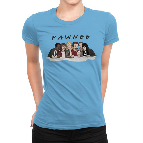 Pawnee - Womens Premium T-Shirts RIPT Apparel Small / Turquoise