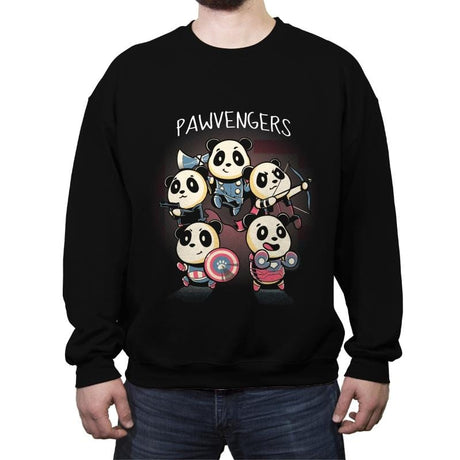 Pawvengers - Crew Neck Sweatshirt Crew Neck Sweatshirt RIPT Apparel