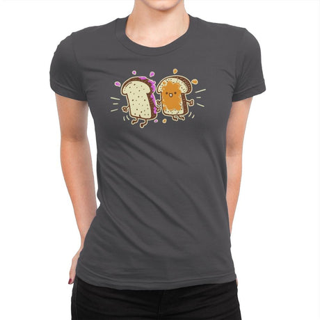 PB & J - Womens Premium T-Shirts RIPT Apparel Small / Heavy Metal