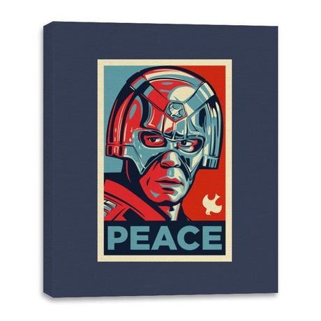 Peace - Canvas Wraps Canvas Wraps RIPT Apparel 16x20 / Navy