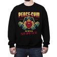 Peace Gym - Crew Neck Sweatshirt Crew Neck Sweatshirt RIPT Apparel Small / Black