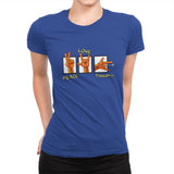 Peace, Love and Thwip! - Womens Premium T-Shirts RIPT Apparel Small / Royal