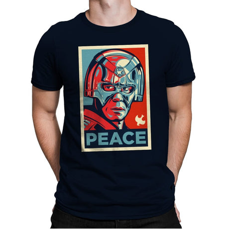 Peace - Mens Premium T-Shirts RIPT Apparel Small / Midnight Navy