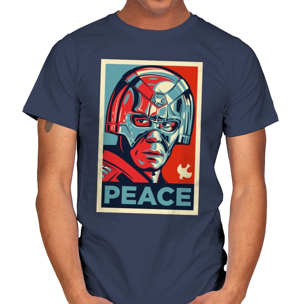 Peace - Mens T-Shirts RIPT Apparel Small / Navy