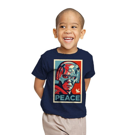 Peace - Youth T-Shirts RIPT Apparel X-small / Navy