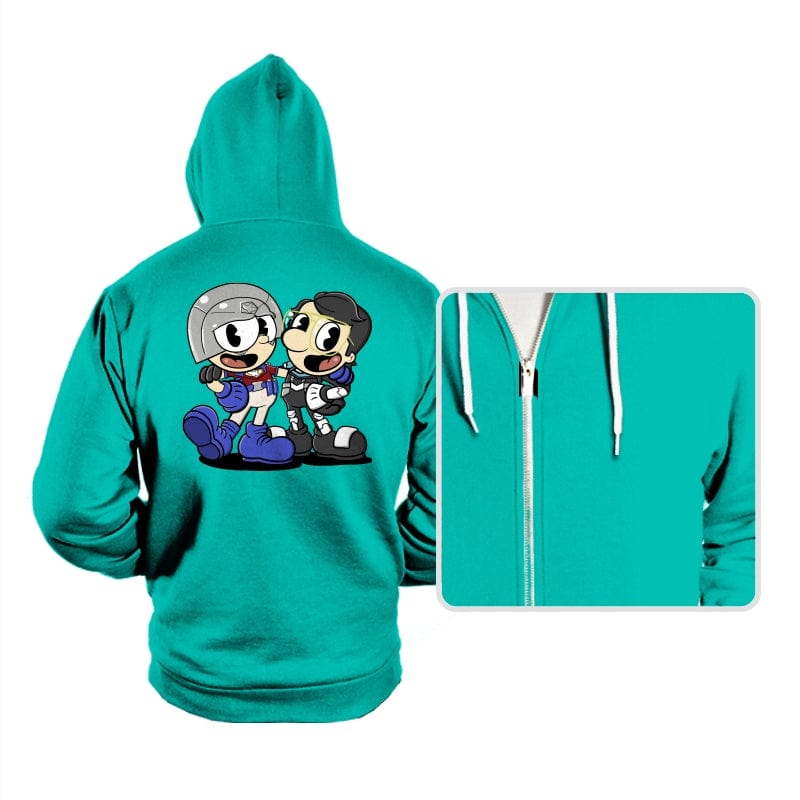 Peacehead - Hoodies Hoodies RIPT Apparel Small / Teal