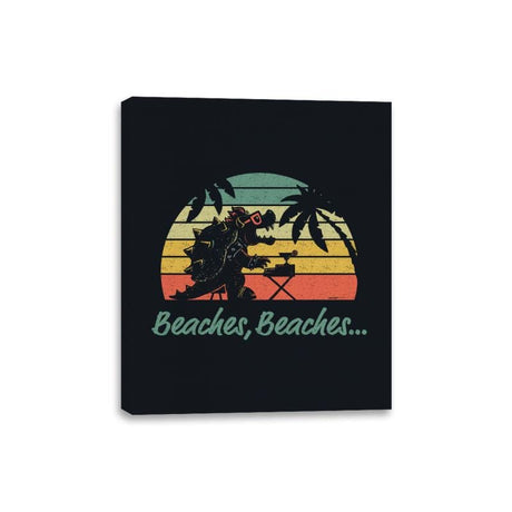 Peaches - Canvas Wraps Canvas Wraps RIPT Apparel 8x10 / Black