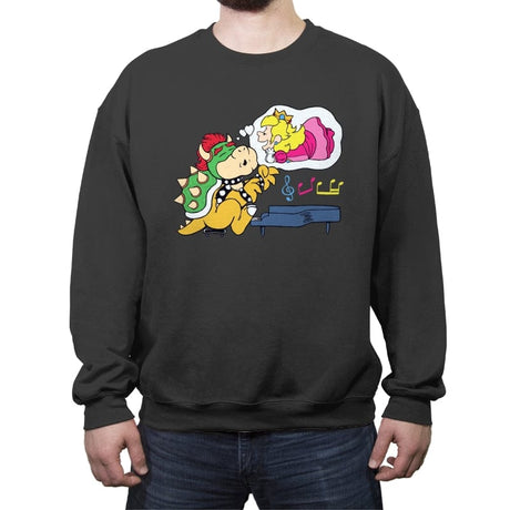 Peaches Peaches Peaches - Crew Neck Sweatshirt Crew Neck Sweatshirt RIPT Apparel Small / Charcoal