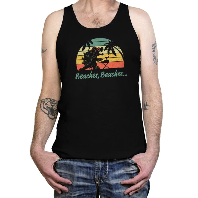 Peaches - Tanktop Tanktop RIPT Apparel X-Small / Black