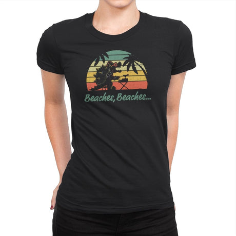 Peaches - Womens Premium T-Shirts RIPT Apparel Small / Black