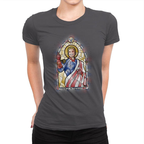 Personal Jesus - Womens Premium T-Shirts RIPT Apparel Small / Heavy Metal