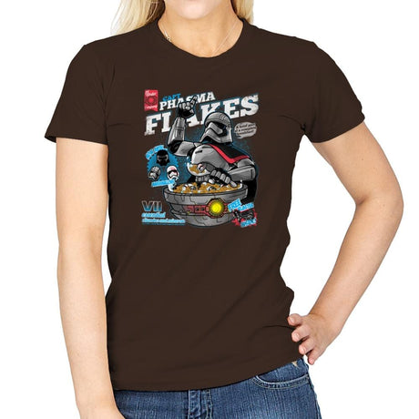 Phasma Flakes Exclusive - Womens T-Shirts RIPT Apparel Small / Dark Chocolate