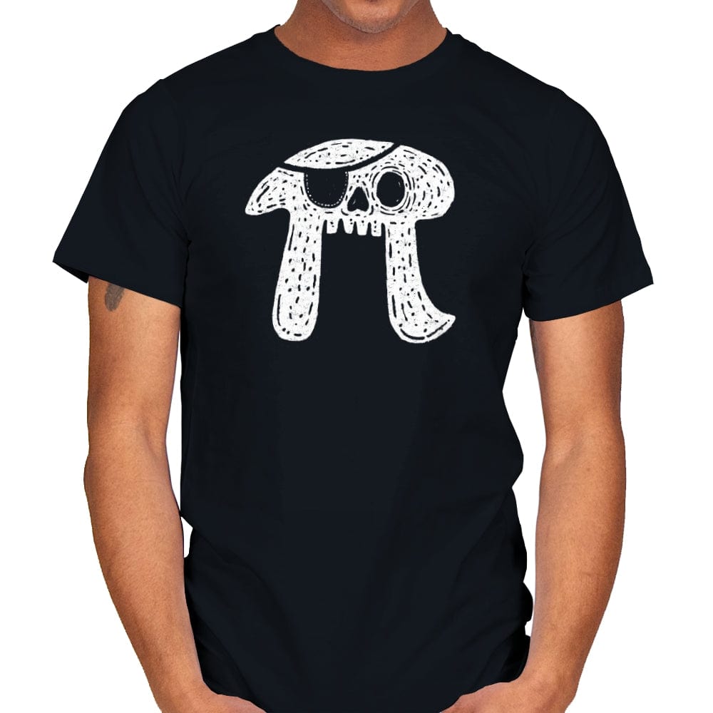 Pi-rate Skull - Mens T-Shirts RIPT Apparel Small / Black