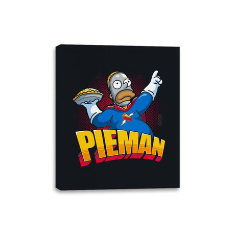 Pieman - Canvas Wraps Canvas Wraps RIPT Apparel 8x10 / Black