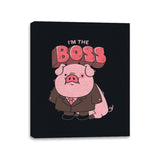 Pig Boss - Canvas Wraps Canvas Wraps RIPT Apparel 11x14 / Black