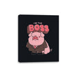 Pig Boss - Canvas Wraps Canvas Wraps RIPT Apparel 8x10 / Black