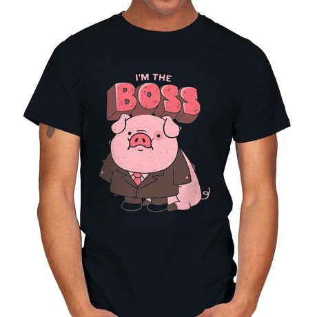 Pig Boss - Mens T-Shirts RIPT Apparel Small / Black