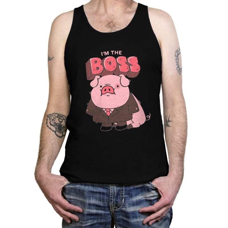 Pig Boss - Tanktop Tanktop RIPT Apparel X-Small / Black