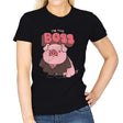 Pig Boss - Womens T-Shirts RIPT Apparel Small / Black