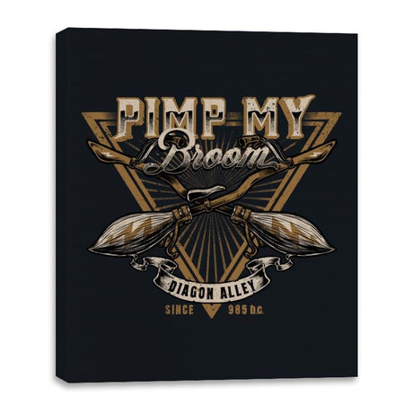 Pimp My Broom - Canvas Wraps Canvas Wraps RIPT Apparel 16x20 / Black