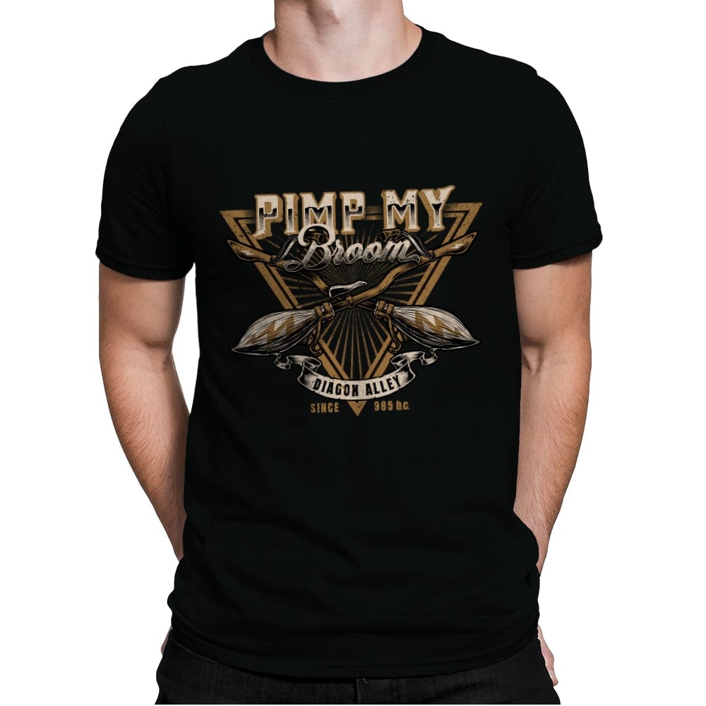 Pimp My Broom - Mens Premium T-Shirts RIPT Apparel Small / Black