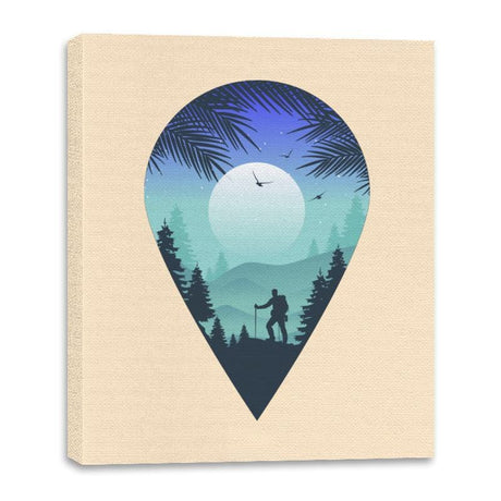 Pin Your Destination - Canvas Wraps Canvas Wraps RIPT Apparel 16x20 / Natural