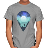 Pin Your Destination - Mens T-Shirts RIPT Apparel Small / Sport Grey