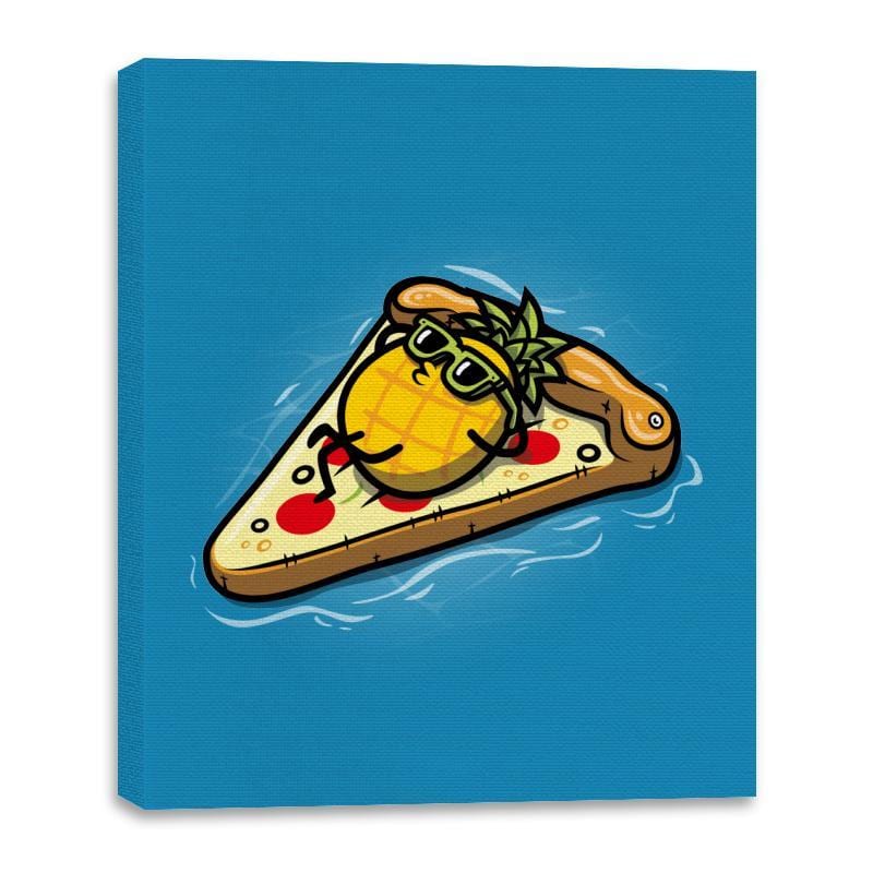 Pineapple Loves Pizza - Canvas Wraps Canvas Wraps RIPT Apparel 16x20 / Sapphire