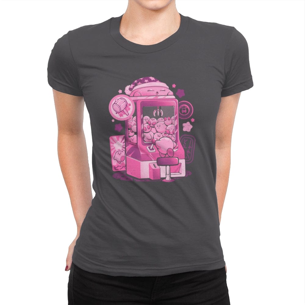 Pink Claw Machine - Womens Premium T-Shirts RIPT Apparel Small / Heavy Metal