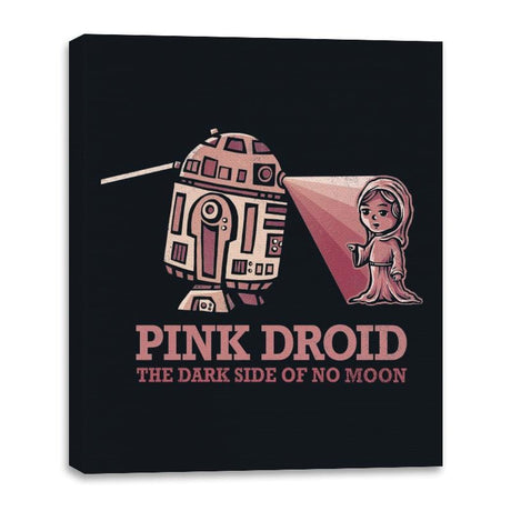 Pink Droid - Canvas Wraps Canvas Wraps RIPT Apparel 16x20 / Black