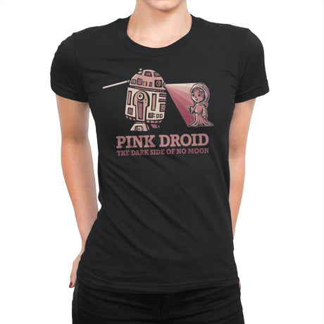 Pink Droid - Womens Premium T-Shirts RIPT Apparel Small / Black