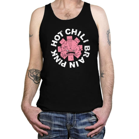 Pink Hot Chili Brain - Tanktop Tanktop RIPT Apparel X-Small / Black