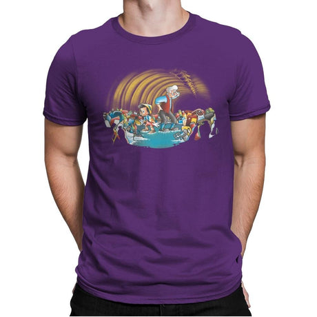 Pinocchio 2019 - Mens Premium T-Shirts RIPT Apparel Small / Purple Rush