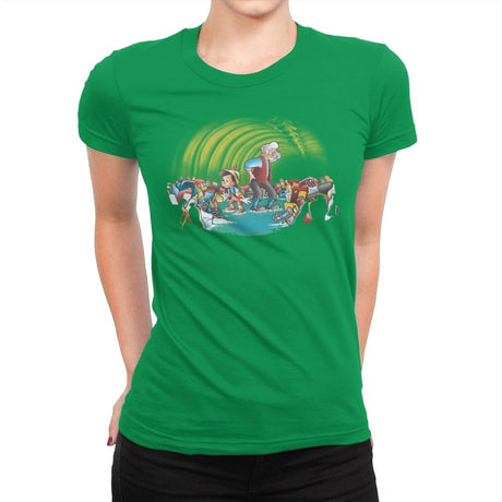 Pinocchio 2019 - Womens Premium T-Shirts RIPT Apparel Small / Kelly Green