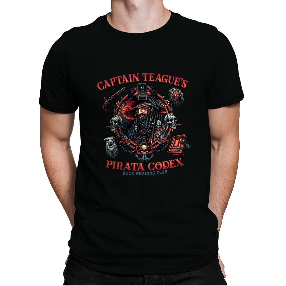 Pirata Codex - Mens Premium T-Shirts RIPT Apparel Small / Black