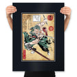 Pirate Hunter woodblock - Prints Posters RIPT Apparel 18x24 / Black