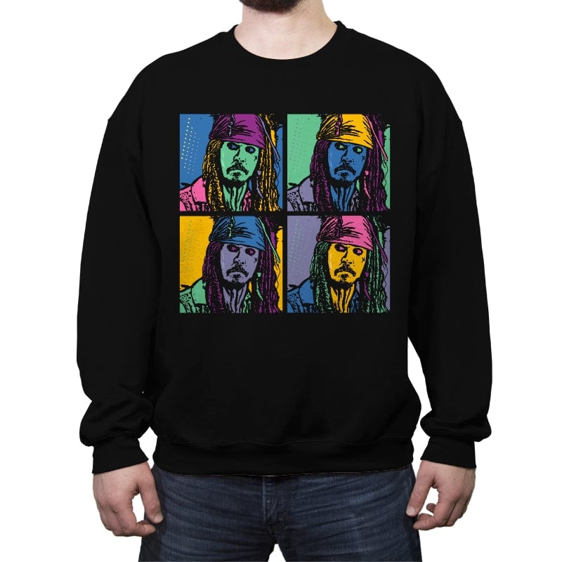 Pirate Pop - Crew Neck Sweatshirt Crew Neck Sweatshirt RIPT Apparel Small / Black