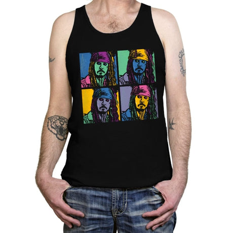 Pirate Pop - Tanktop Tanktop RIPT Apparel X-Small / Black