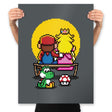 Pixel Love - Prints Posters RIPT Apparel 18x24 / Charcoal