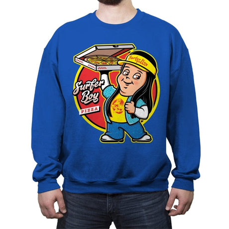 Pizza Boy - Crew Neck Sweatshirt Crew Neck Sweatshirt RIPT Apparel Small / Royal